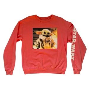 Star Wars Baby Yoda Sweater womens L